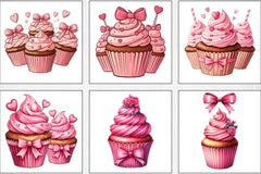Valentine Cupcake Clipart Bundle 5 - CraftNest - Digital Crafting and Art