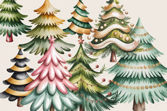 Christmas Trees Clipart - CraftNest - Digital Crafting and Art