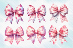 Pink Bow Clipart Bundle - CraftNest - Digital Crafting and Art