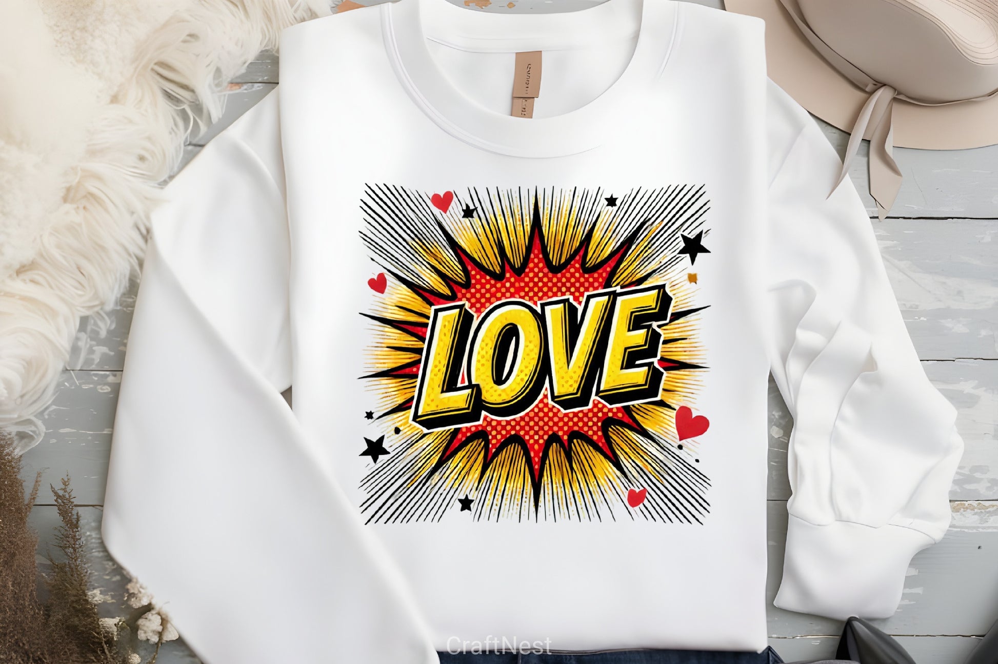 Pop Art Love Valentine's Day Clipart Bundle - CraftNest - Digital Crafting and Art