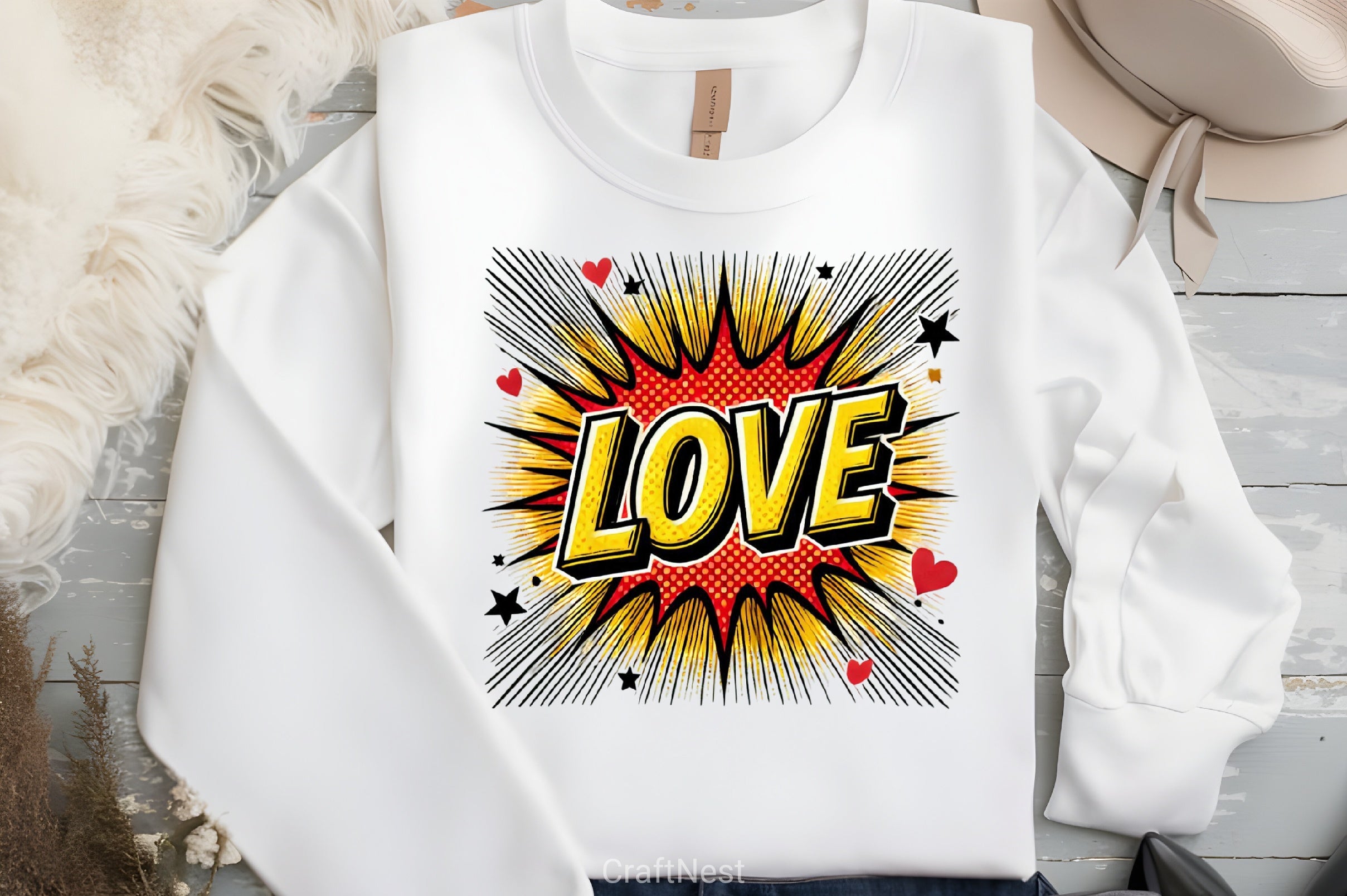 Pop Art Love Valentine's Day Clipart Bundle - CraftNest - Digital Crafting and Art