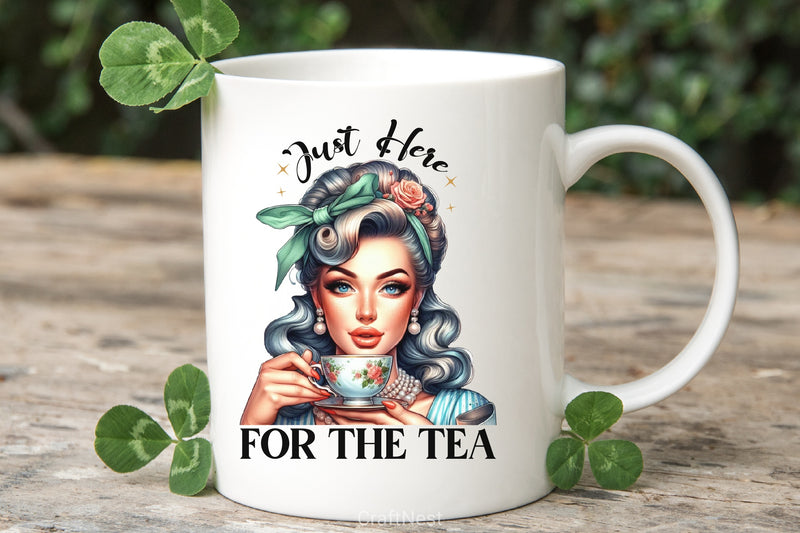 Just Here For The Tea Clipart Bundle 5 - CraftNest - Digital Crafting and Art