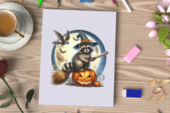 Halloween Raccoon Clipart Bundle 4 - CraftNest - Digital Crafting and Art