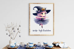 Halloween Ballet Witch Clipart Bundle - CraftNest - Digital Crafting and Art