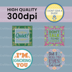 Sarcastic Words Clipart Bundle - CraftNest - Digital Crafting and Art