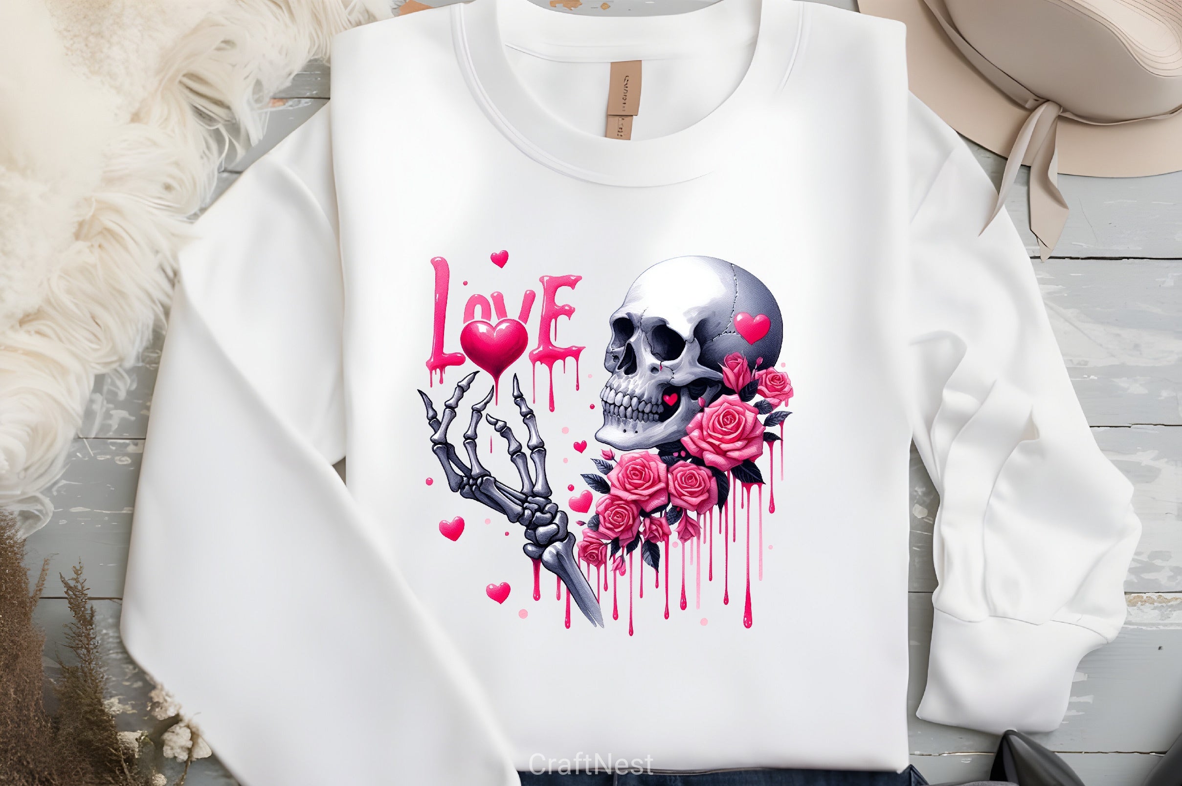 Valentine Skeleton Clipart Bundle 1 - CraftNest - Digital Crafting and Art