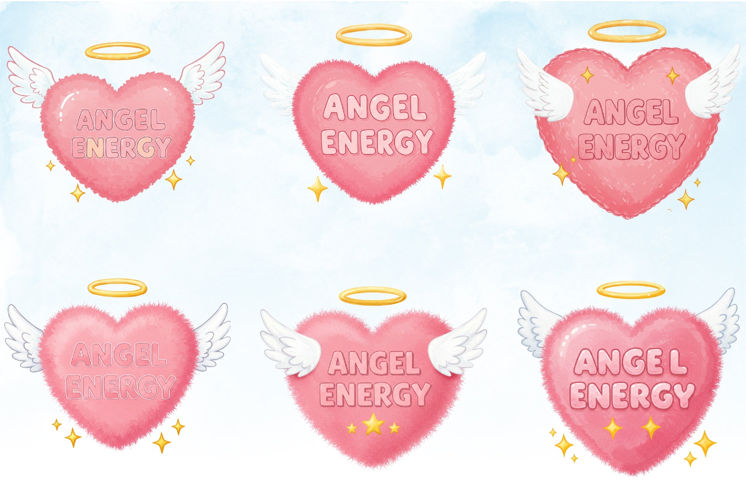 Heart Angel Wings Clipart Bundle - CraftNest - Digital Crafting and Art