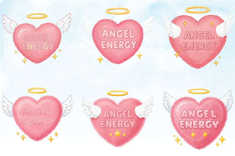 Heart Angel Wings Clipart Bundle - CraftNest - Digital Crafting and Art