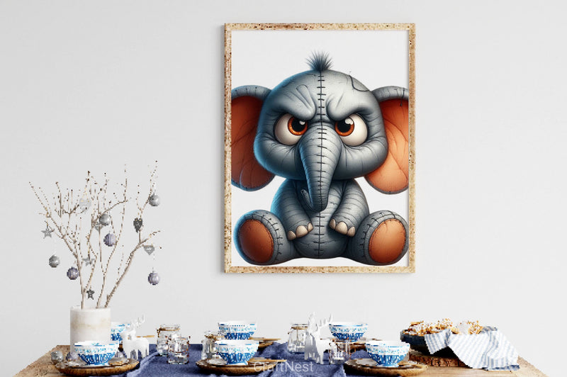 Funny Grumpy Animals Clipart Bundle 7 - CraftNest - Digital Crafting and Art