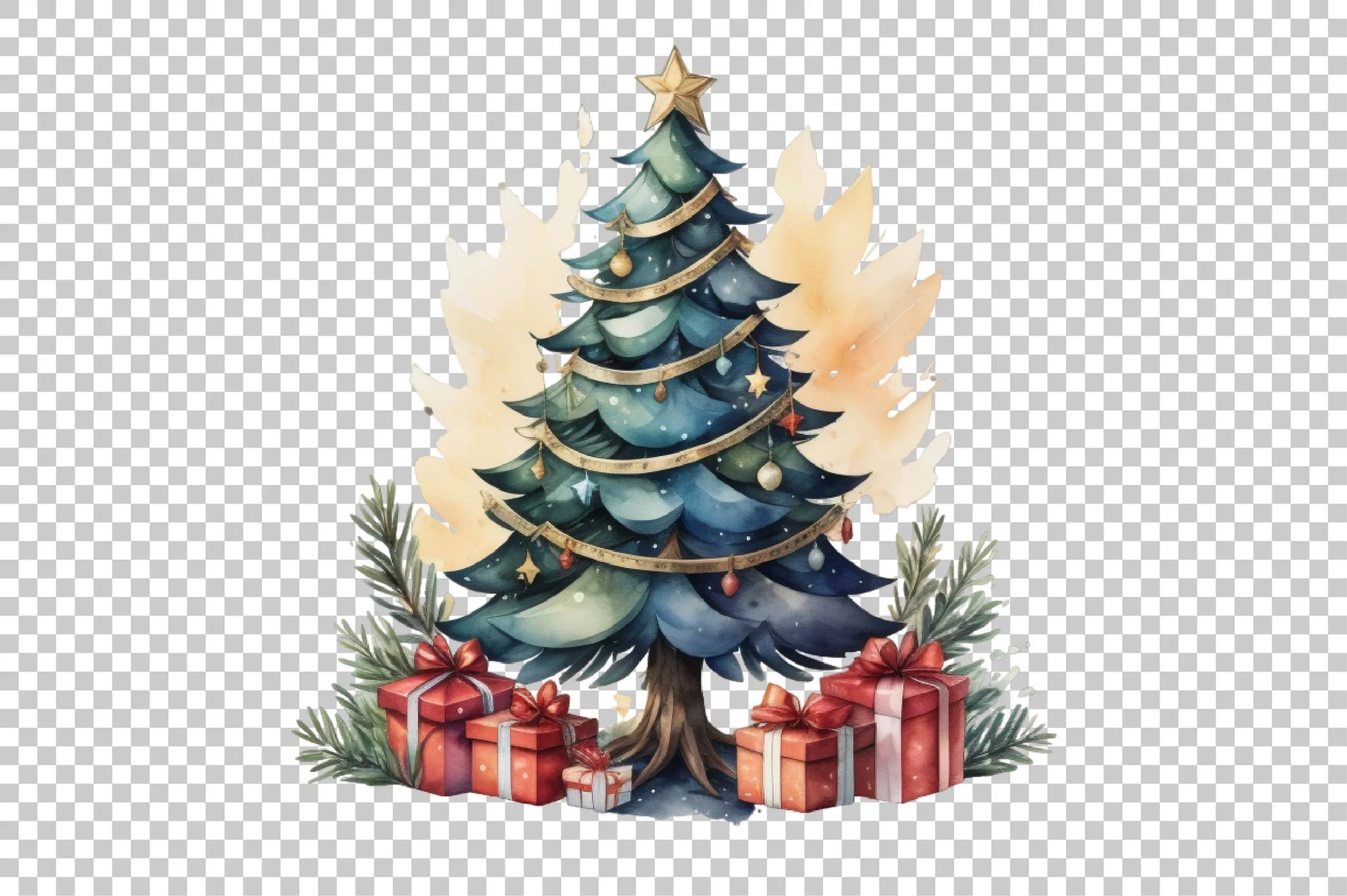 Christmas Tree Clipart Bundle 7 - CraftNest - Digital Crafting and Art