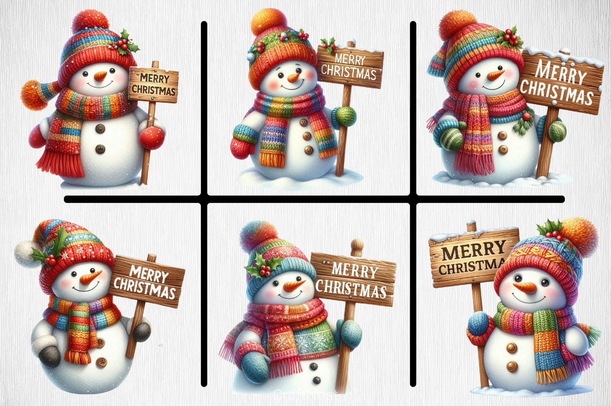 Cute Christmas Snowman Clipart Bundle 20 - CraftNest - Digital Crafting and Art