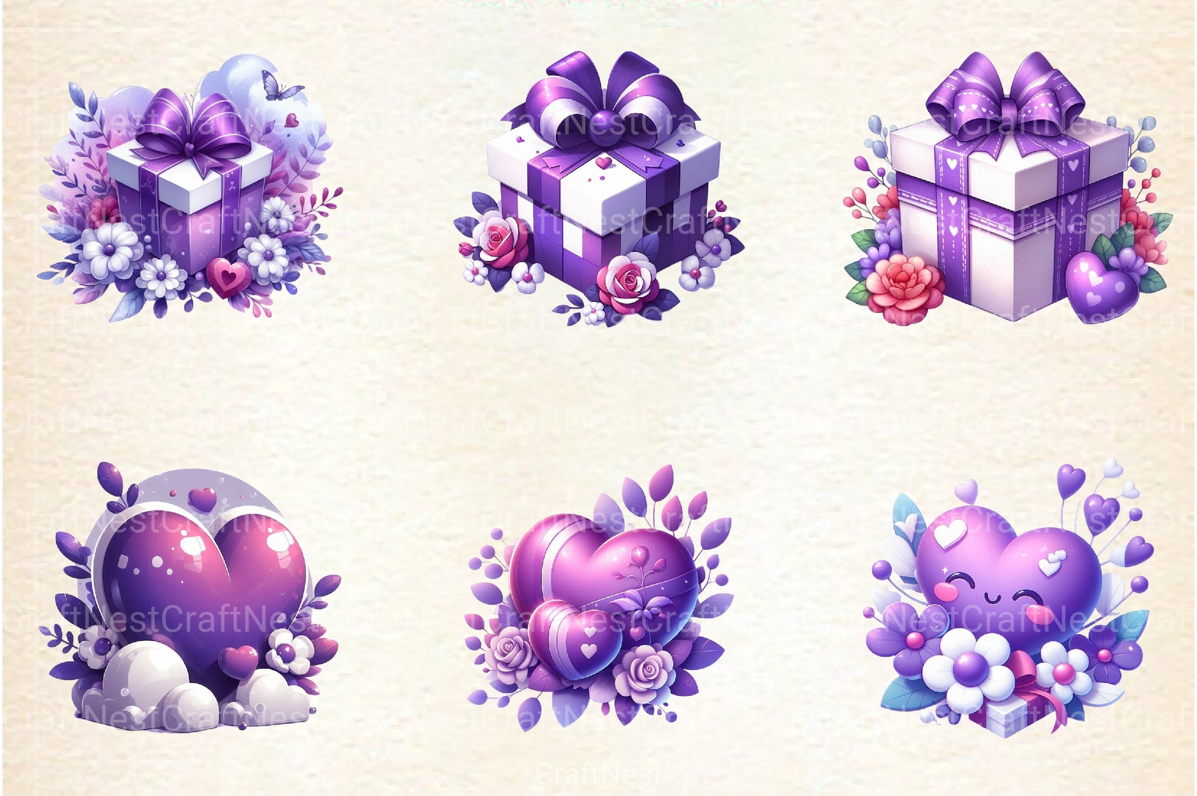 Valentine's Day Clipart Bundle 28 - CraftNest - Digital Crafting and Art