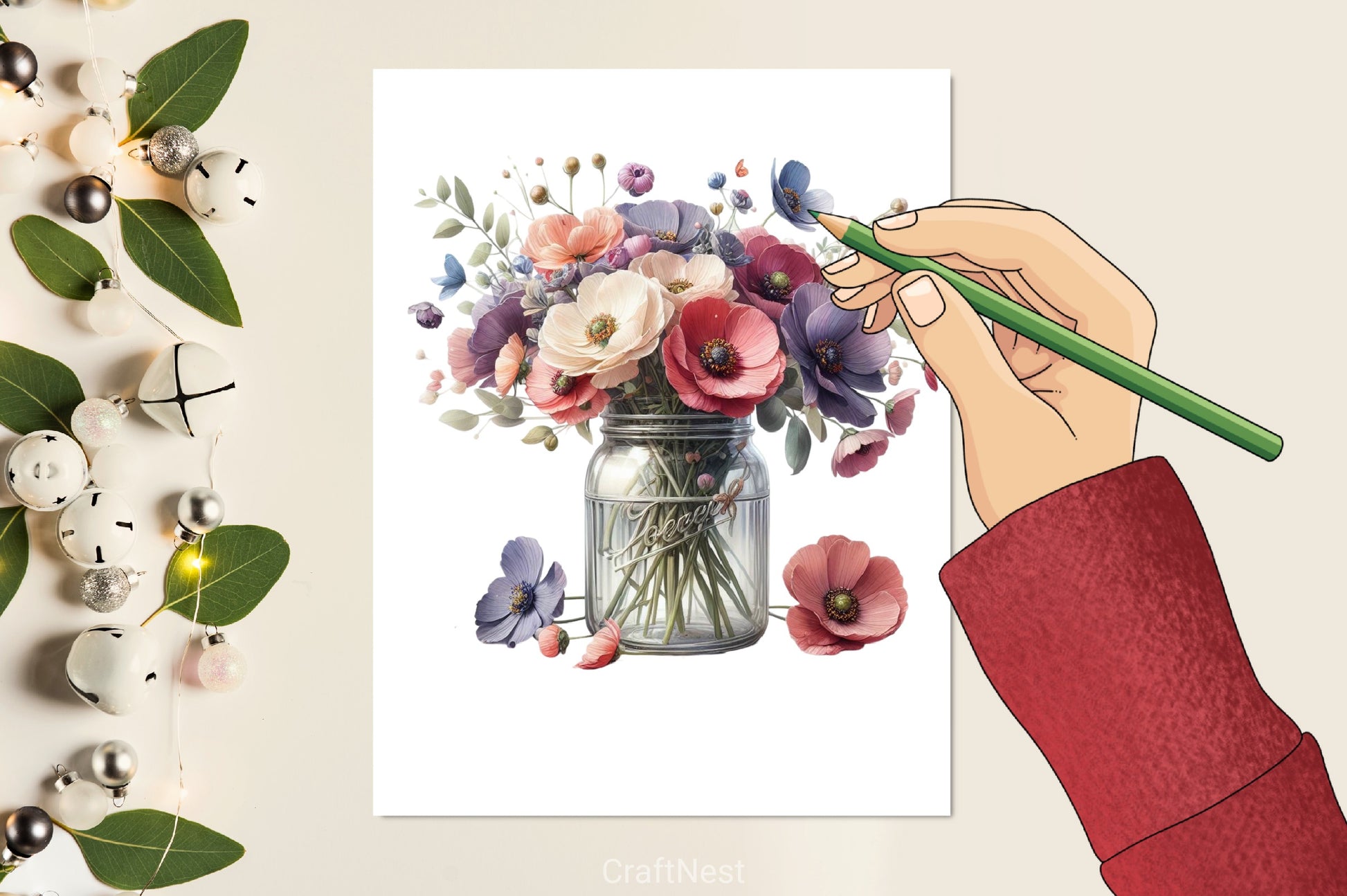 Flowers in Jar Clipart Bundle - CraftNest - Digital Crafting and Art