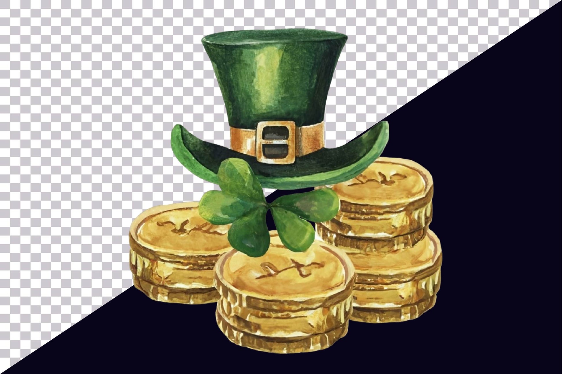 St Patricks Golden Coins Clipart Bundle - CraftNest - Digital Crafting and Art