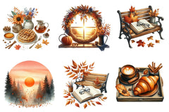 Morning and Fall Clipart Bundle - CraftNest - Digital Crafting and Art
