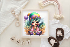 Mardi Gras Cute Girl Clipart Bundle - CraftNest - Digital Crafting and Art