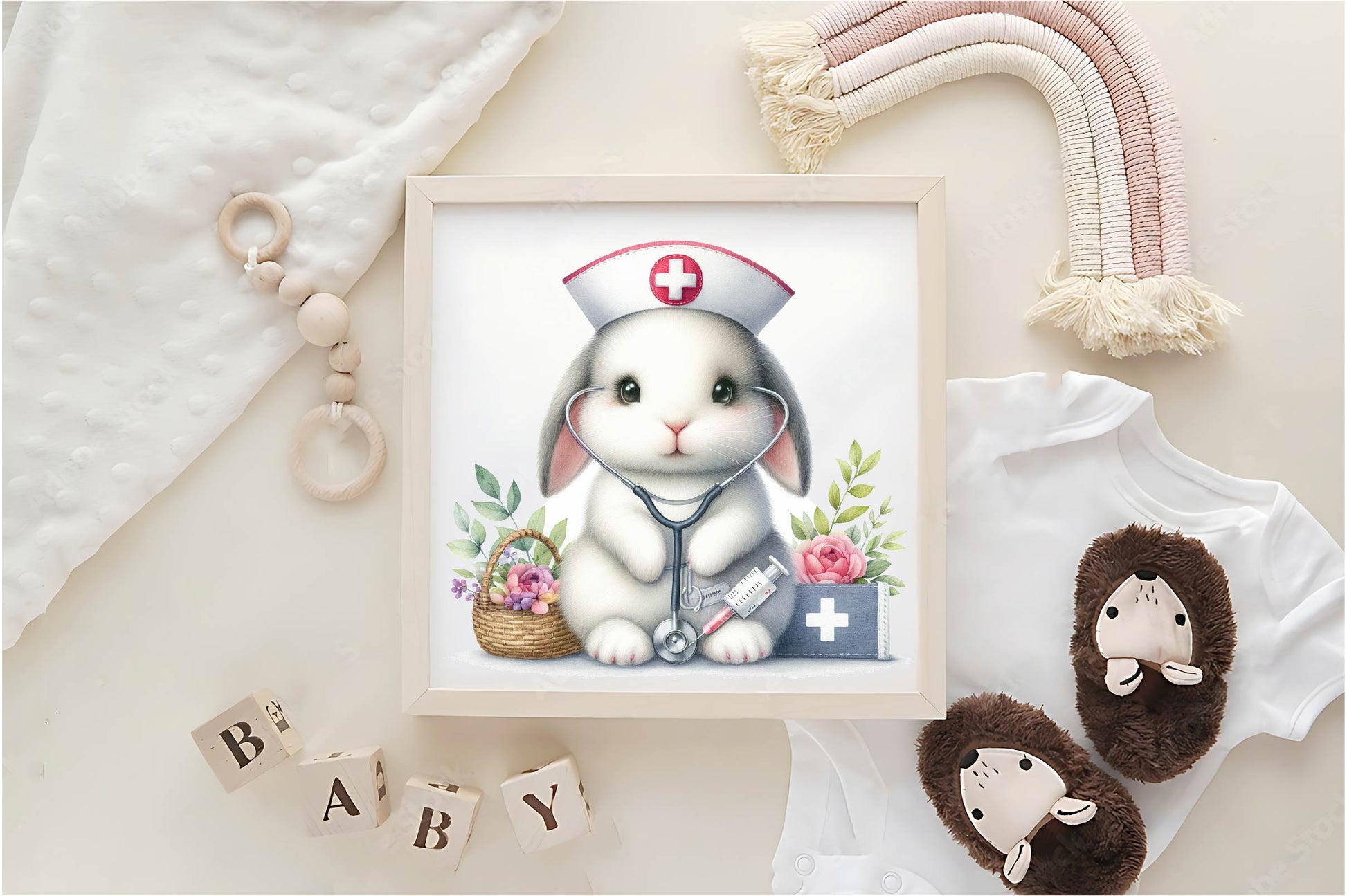 Easter Nurse Animals Clipart Bundle - CraftNest - Digital Crafting and Art