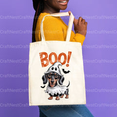 Dachshund Ghost Boo Clipart Bundle - CraftNest - Digital Crafting and Art