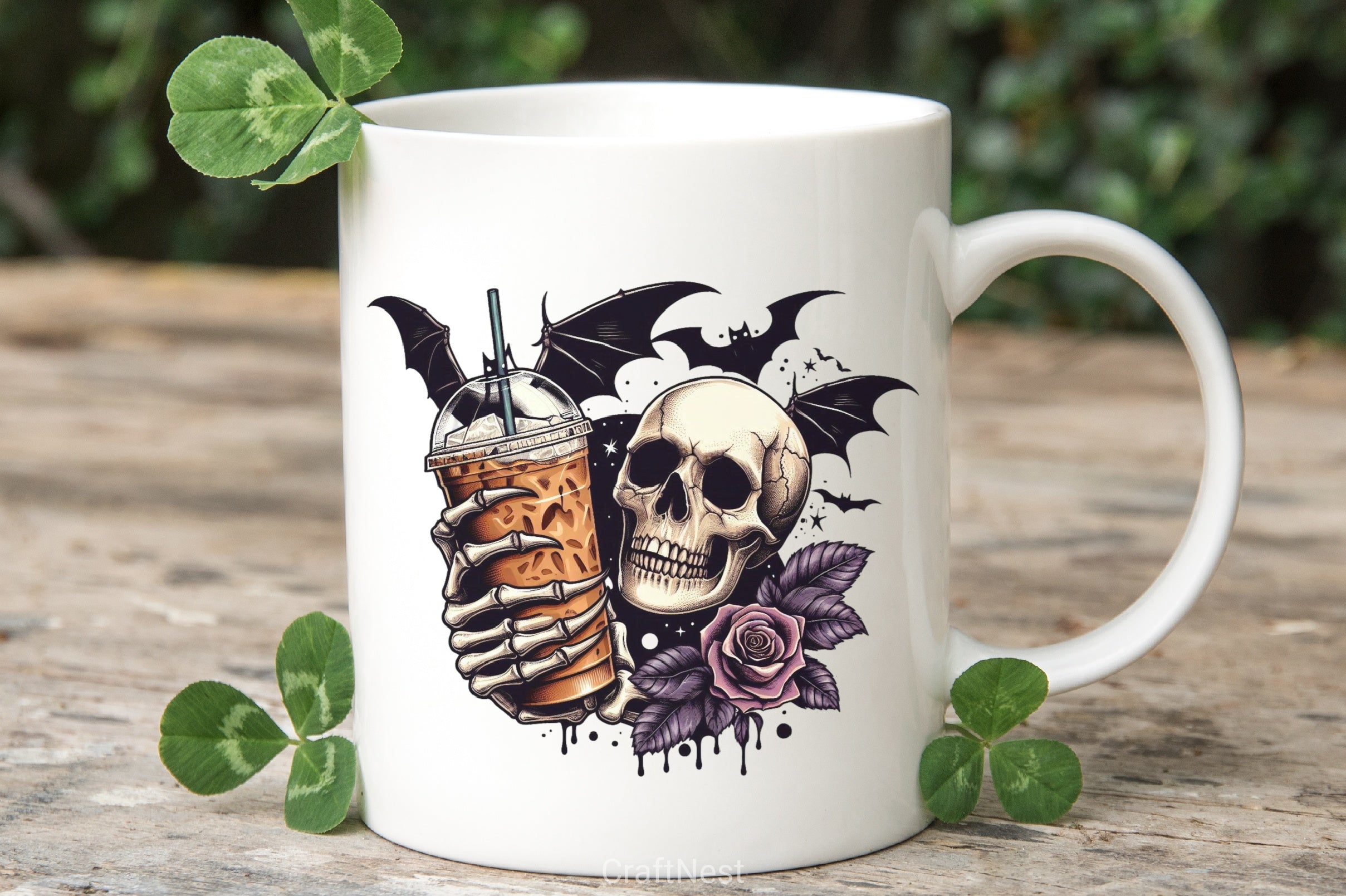 Halloween Skeleton Coffee Clipart Bundle - CraftNest - Digital Crafting and Art