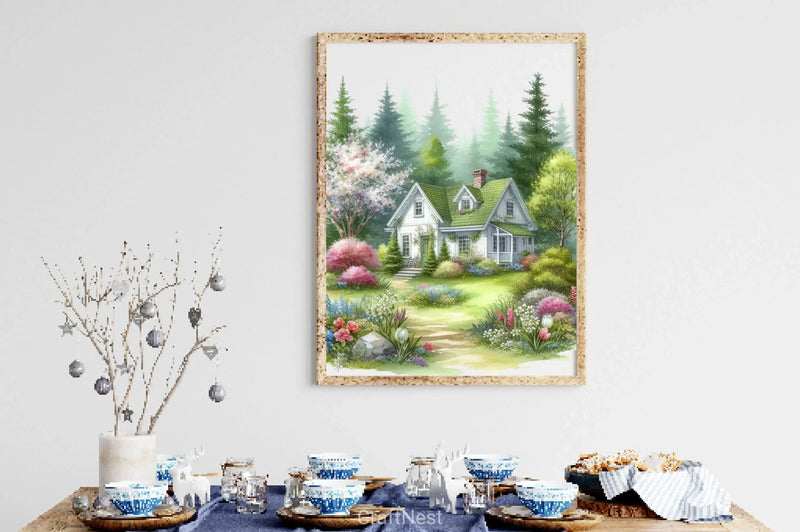 Easter Forest House Clipart Bundle - CraftNest - Digital Crafting and Art