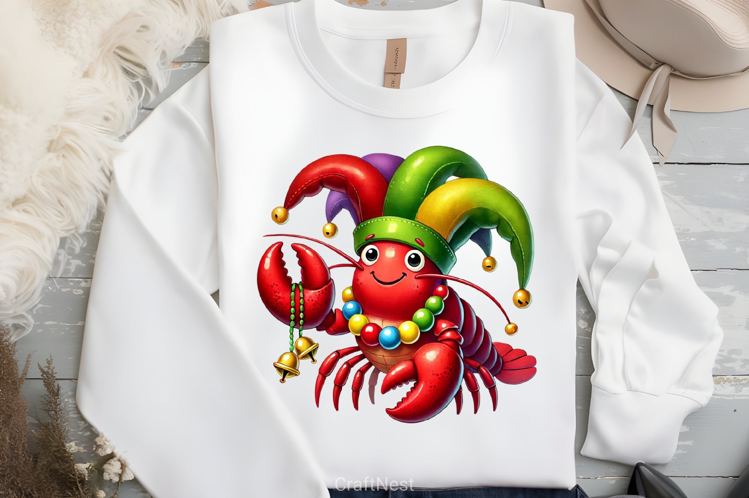 Lobster Mardi Gras Clipart Bundle - CraftNest - Digital Crafting and Art