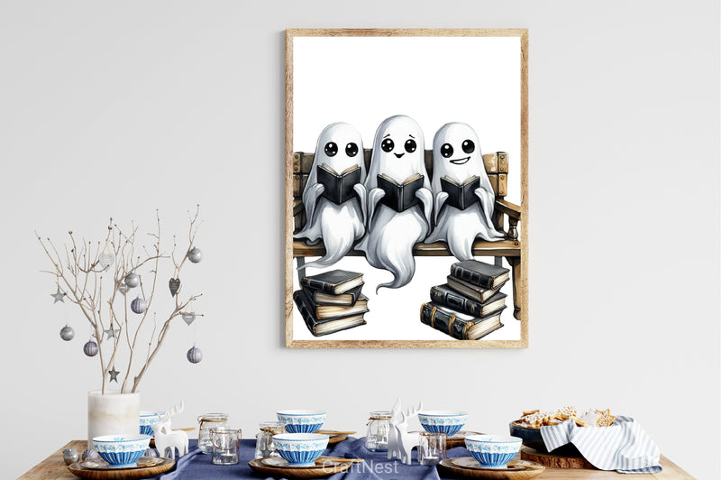 Halloween Ghost Book Clipart Bundle - CraftNest - Digital Crafting and Art