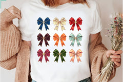 Christmas Bows Vintage Christmas Clipart Bundle - CraftNest - Digital Crafting and Art