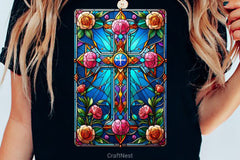 Stained Glass Cross Tarot Card Clipart Bundle 10 - CraftNest - Digital Crafting and Art
