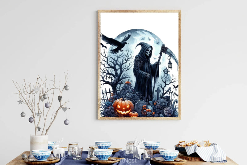 Halloween Death Clipart Bundle - CraftNest - Digital Crafting and Art