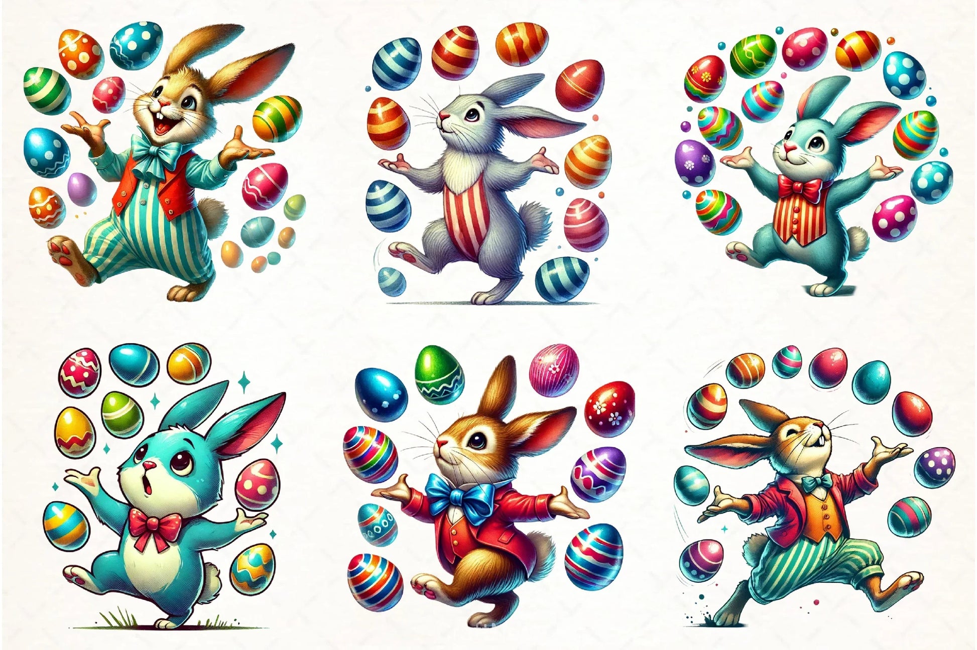 Easter Eggs & Bunny Clipart Bundle - CraftNest - Digital Crafting and Art