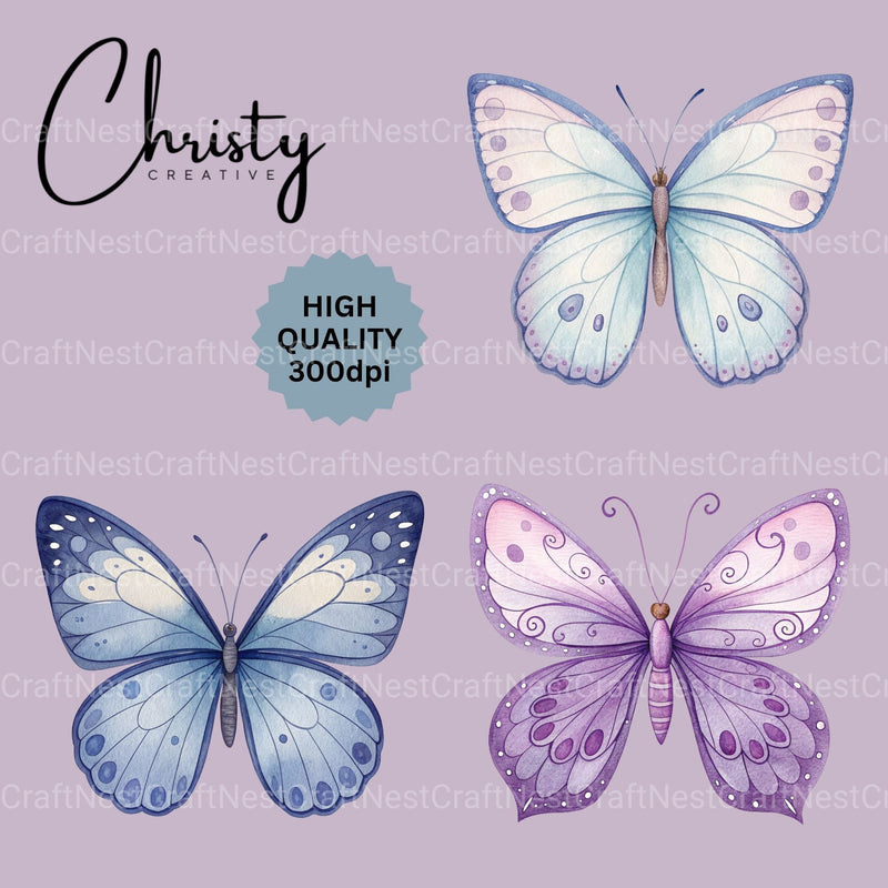 Butterflies Clipart Bundle 5 - CraftNest - Digital Crafting and Art