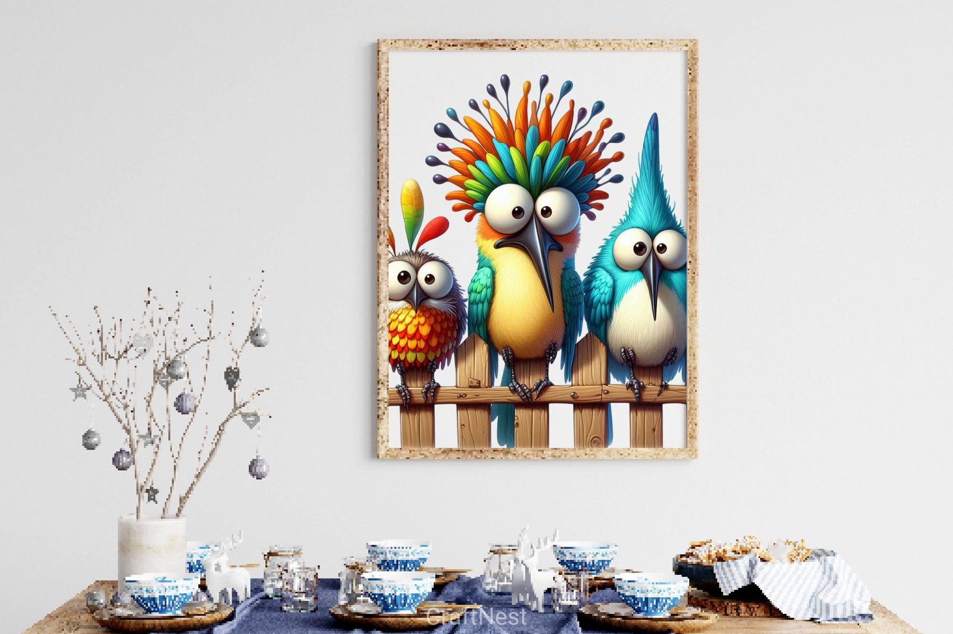 Funny Birds On Fence Clipart Bundle 2 - CraftNest - Digital Crafting and Art