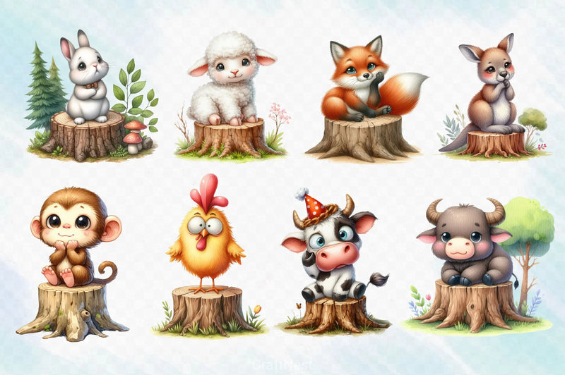 Stupid Safari Animals Clipart Bundle - CraftNest - Digital Crafting and Art