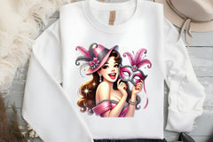 Mardi Gras Girl Clipart Bundle 2 - CraftNest - Digital Crafting and Art