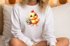 Cute Baby Chicken Clipart Bundle - CraftNest - Digital Crafting and Art