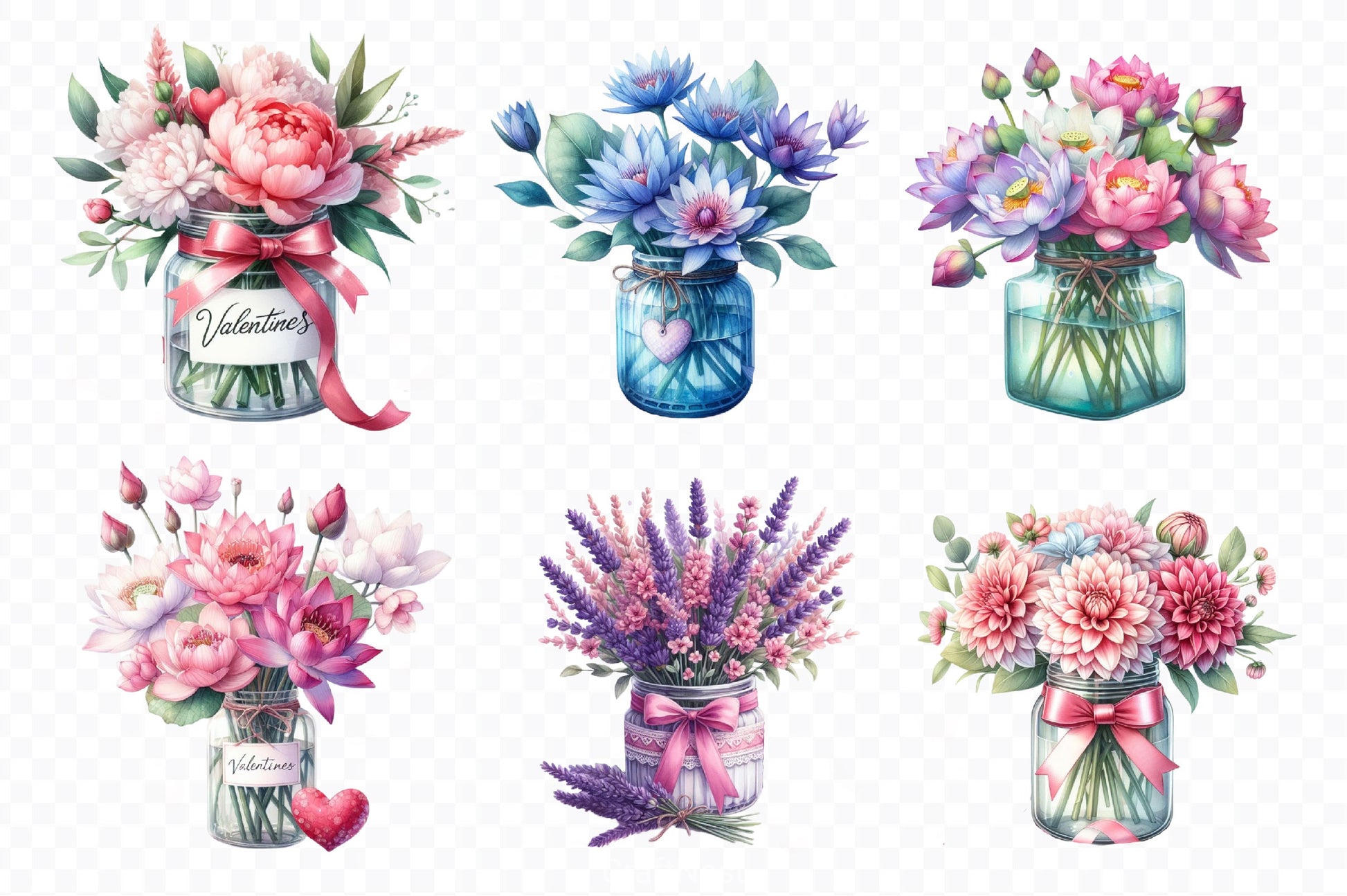 Flowers In Jar Clipart Bundle 3 - CraftNest - Digital Crafting and Art