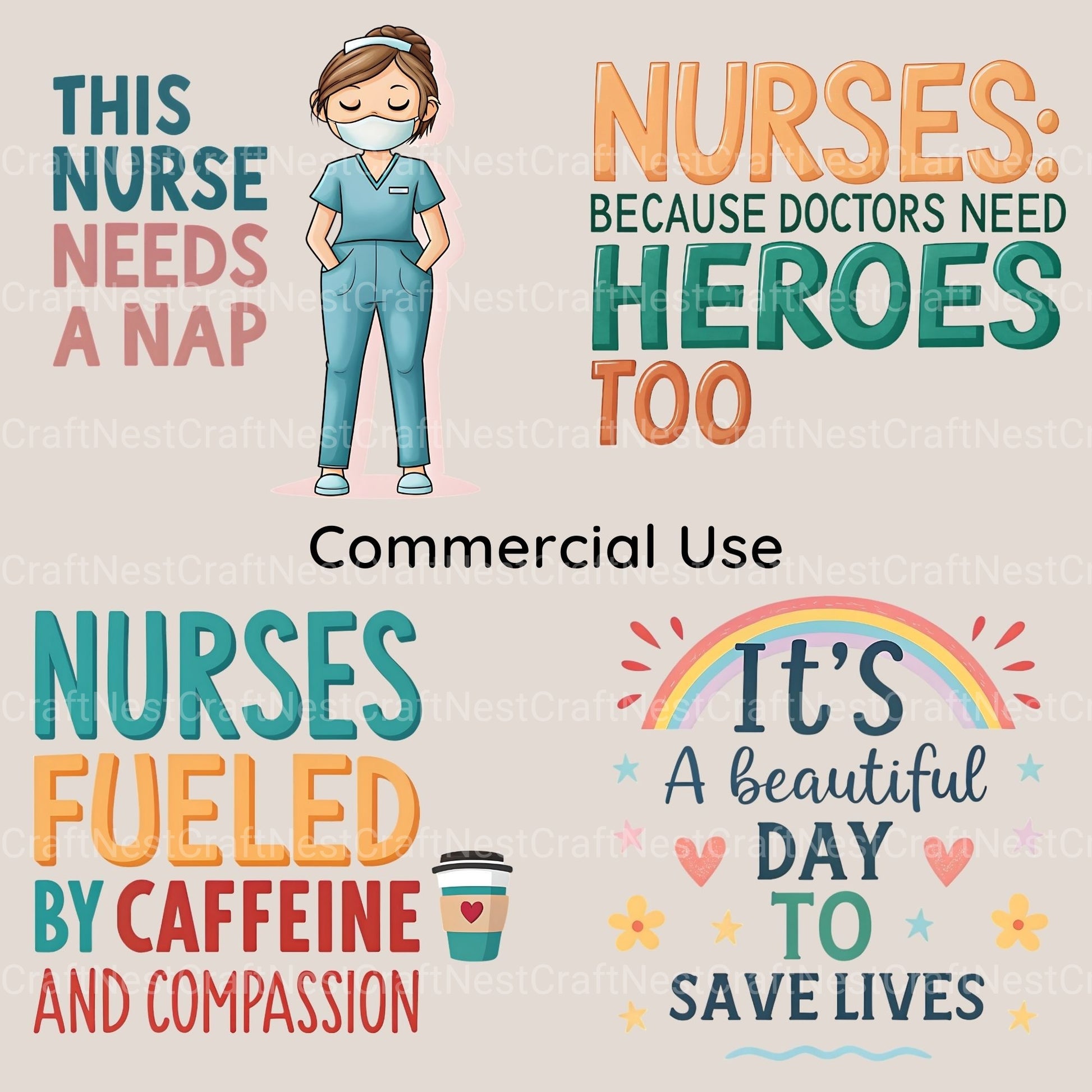 Nurse Quotes Clipart Bundle - CraftNest - Digital Crafting and Art
