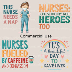 Nurse Quotes Clipart Bundle - CraftNest - Digital Crafting and Art