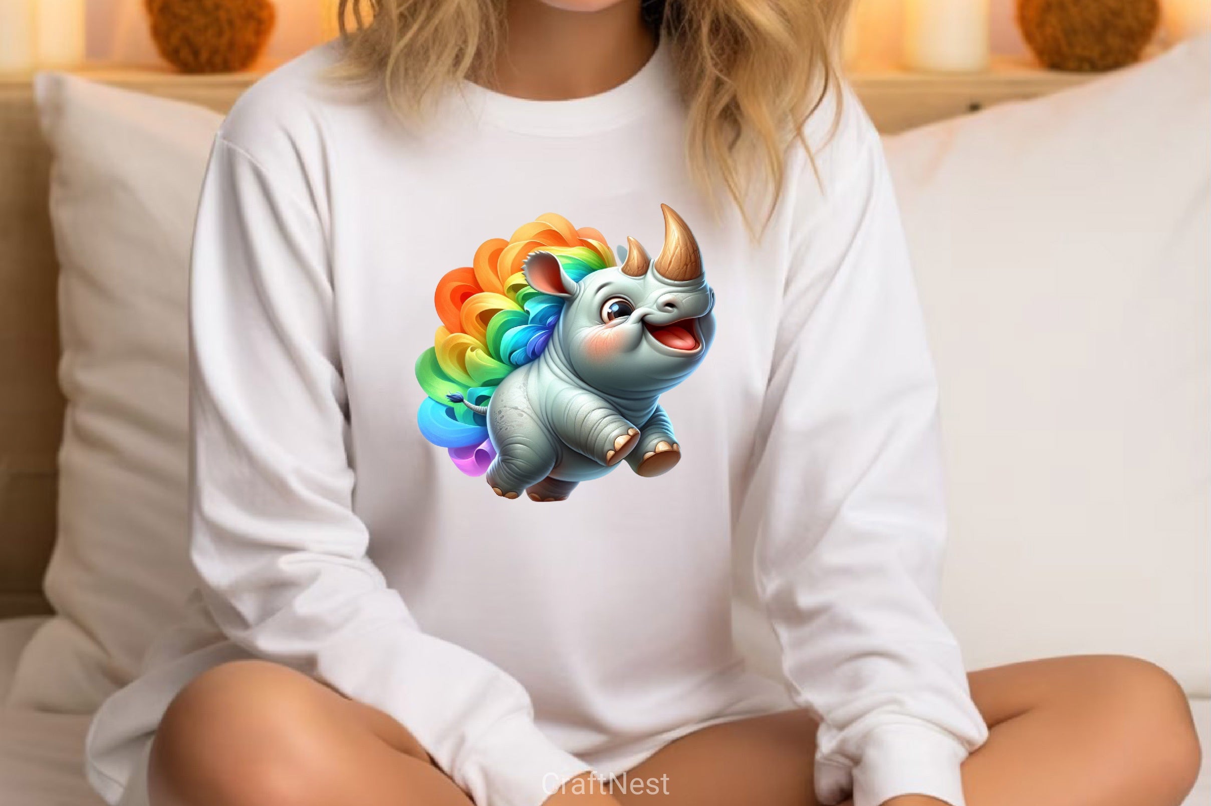 Cute Rhino Clipart Bundle - CraftNest - Digital Crafting and Art