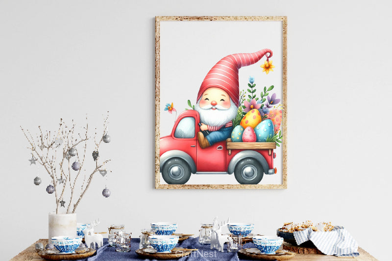 Easter Gnome Truck Clipart Bundle 2 - CraftNest - Digital Crafting and Art