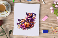 Halloween Witch Girl Clipart Bundle 2 - CraftNest - Digital Crafting and Art