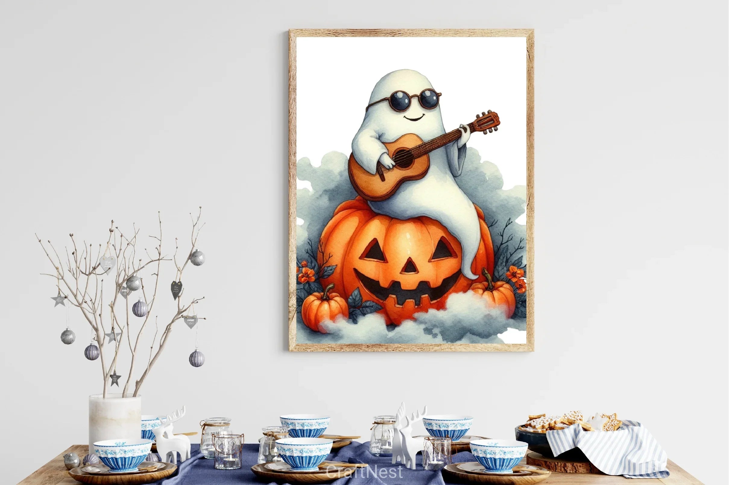 Cute Musician Ghost Clipart Bundle - CraftNest - Digital Crafting and Art