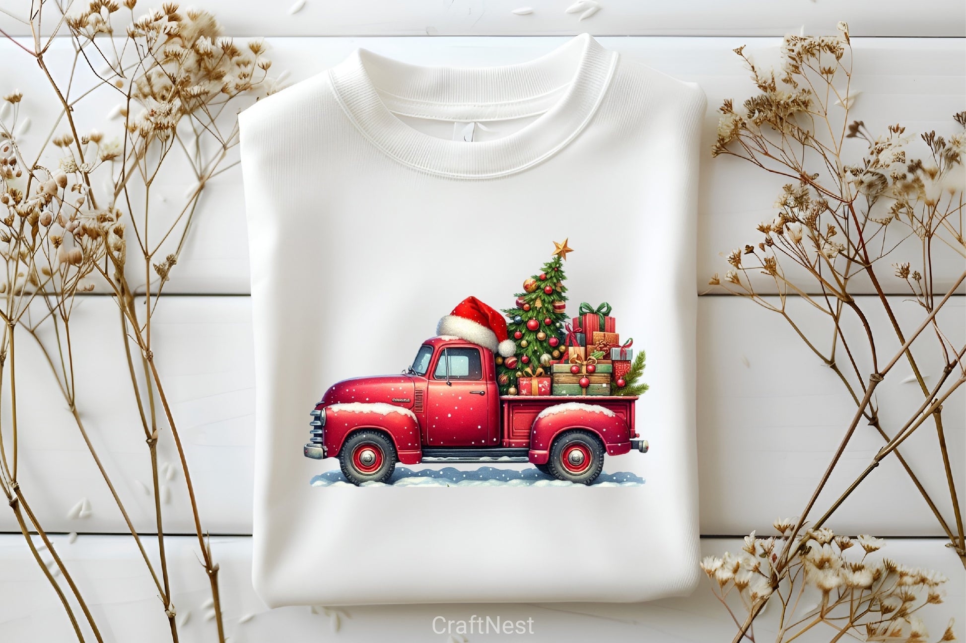 Christmas Truck Clipart Bundle 3 - CraftNest - Digital Crafting and Art