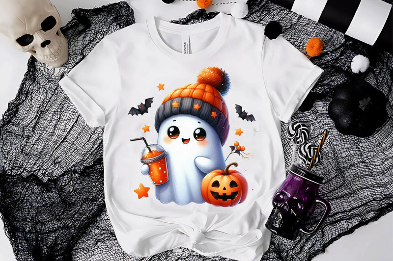 Cute Ghost Cute Halloween Clipart Bundle 19 - CraftNest - Digital Crafting and Art