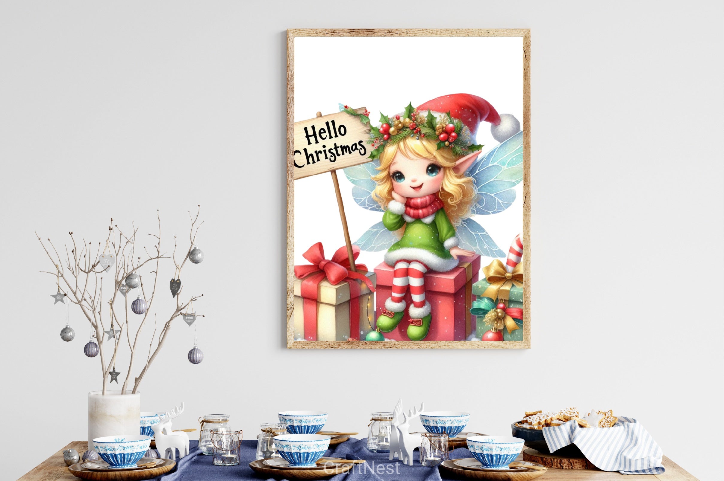 Christmas Fairy Clipart Bundle - CraftNest - Digital Crafting and Art