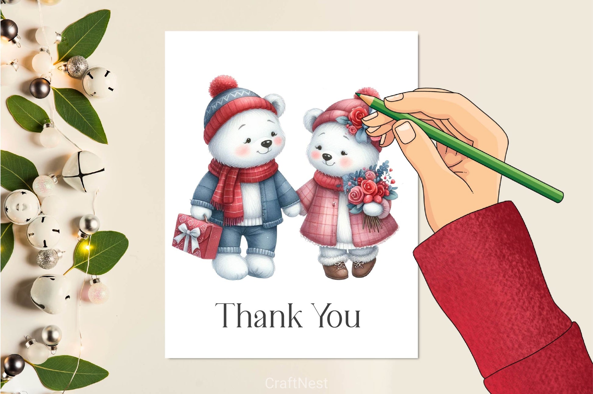 Valentines Day Couple Teddy Bear Clipart Bundle - CraftNest - Digital Crafting and Art