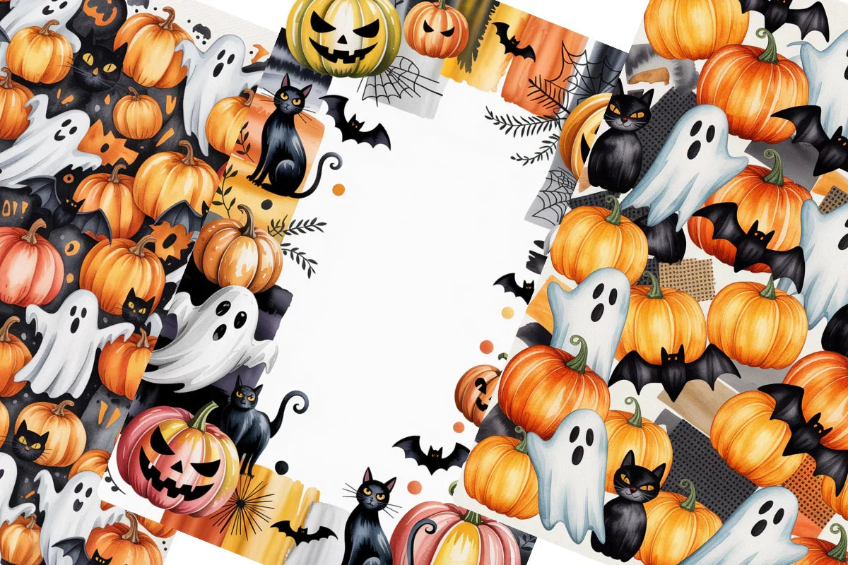 Traditional Halloween Junk Journal Papers - CraftNest - Digital Crafting and Art