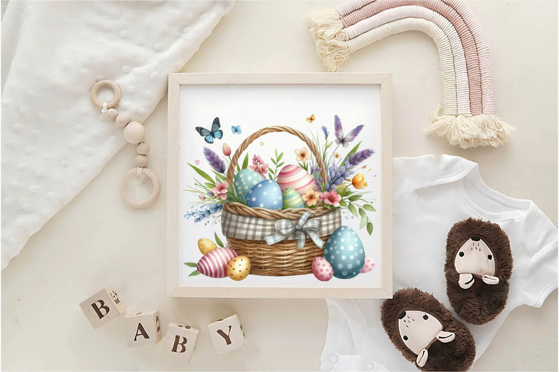 Floral Easter Baskets Clipart Bundle - CraftNest - Digital Crafting and Art