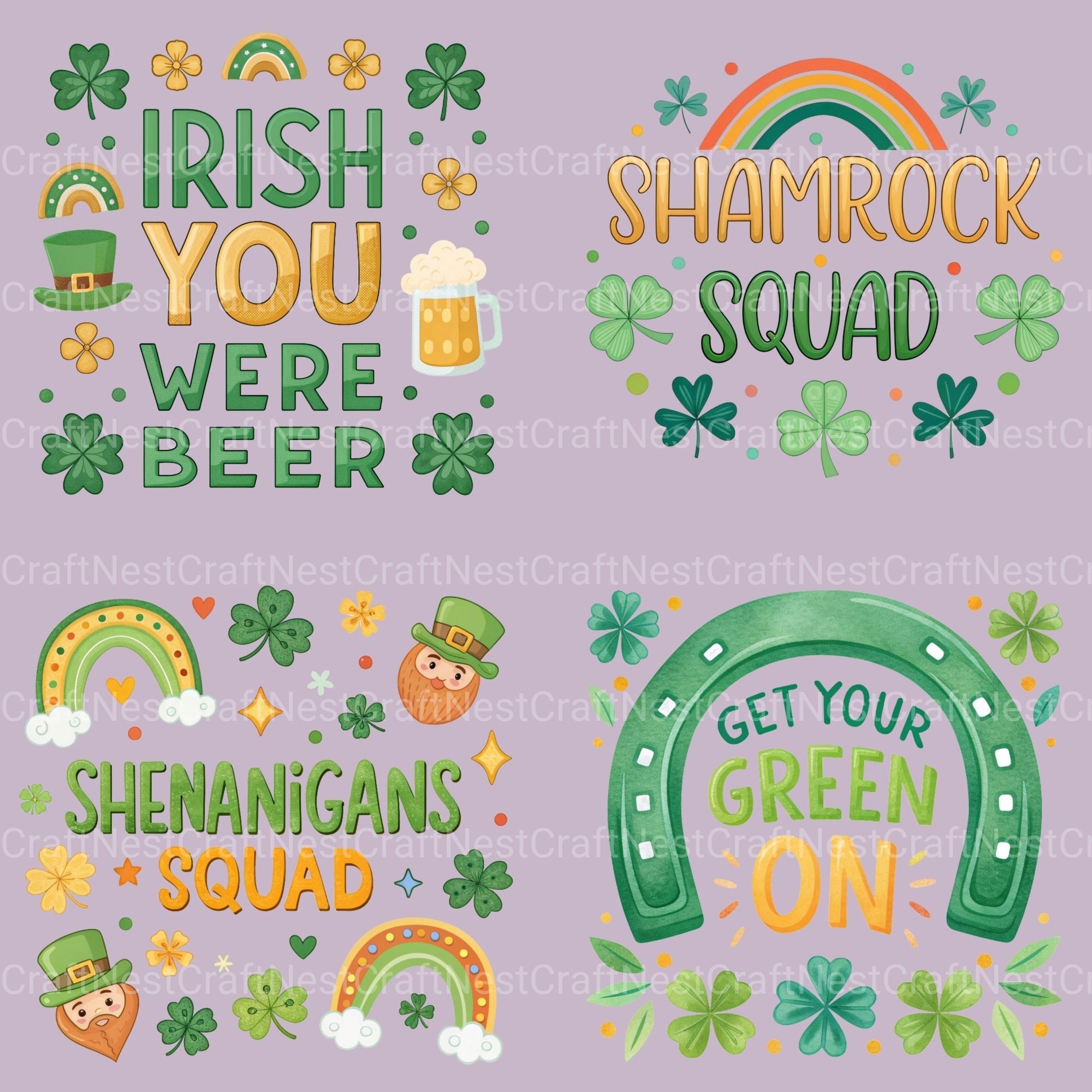 St Patricks Day Clipart Bundle 7 - CraftNest - Digital Crafting and Art