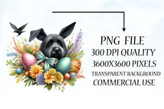 Easter Black Dog Clipart Bundle - CraftNest - Digital Crafting and Art